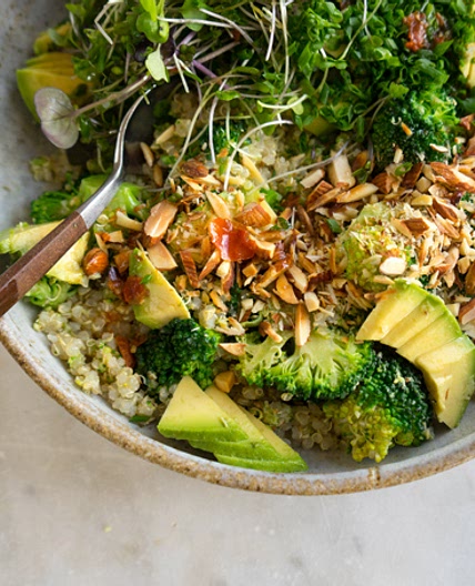 Vibrant Vegan Double Broccoli Buddha Bowl