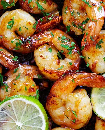 Garlic Honey Lime Shrimp