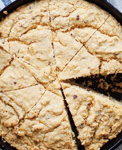 Skillet Cornbread with Pecan Dukkah From 'Afro-Vegan' Recipe