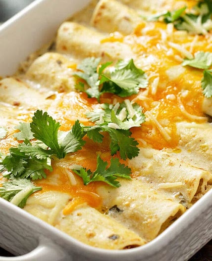 Sour Cream Chicken Enchiladas