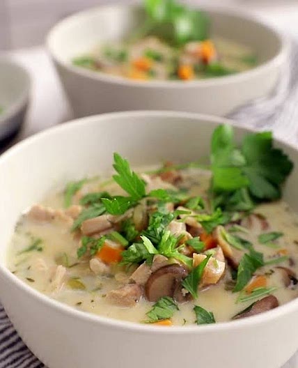 Creamy Chicken Mushroom Soup