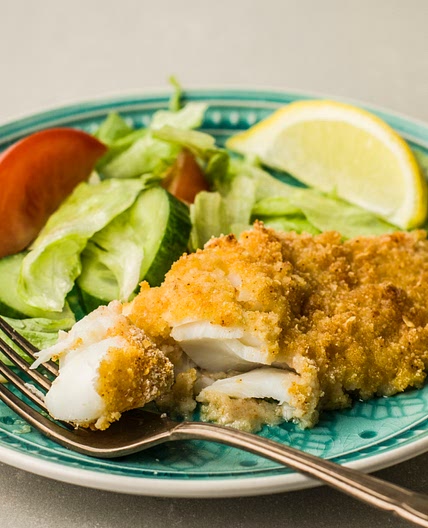 Easy Parmesan Breadcrumb Crusted Baked Fish