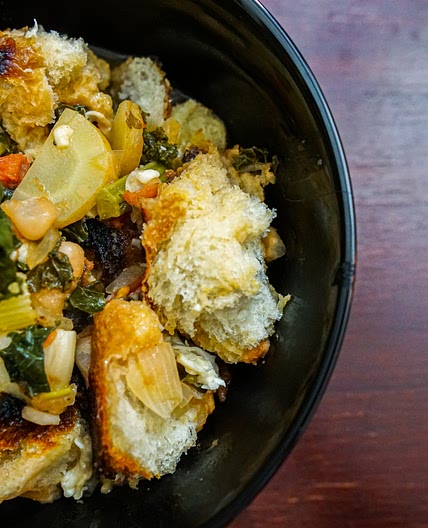 Ribollita: Tuscan White Bean & Kale Stew