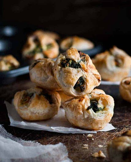 Ricotta and Spinach Puff Pastry Bites