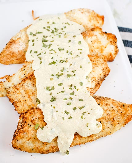 Parmesan Crusted Fish Fillets with a Dijon Mustard Sauce