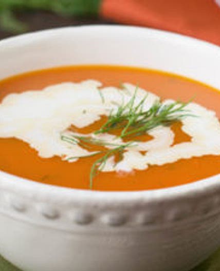 Quick Carrot Soup with Dill