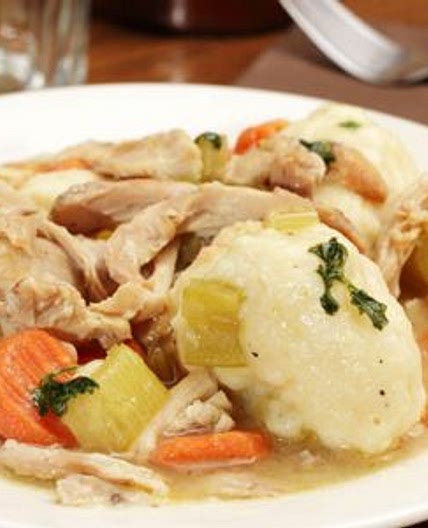 Chicken stew with dumplings