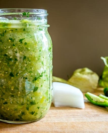 Tomatillo-Serrano Sauce (Salsa Verde) Step-by-Step