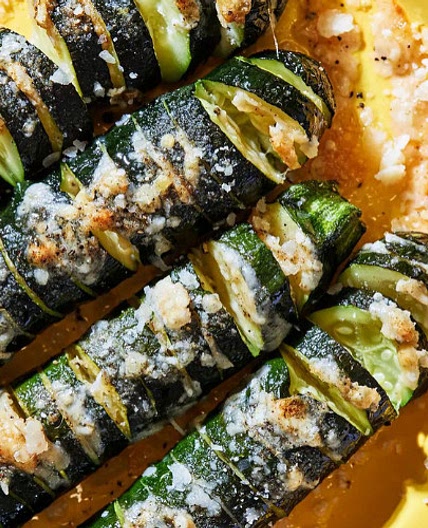 Hasselback Zucchini - Ellie Krieger
