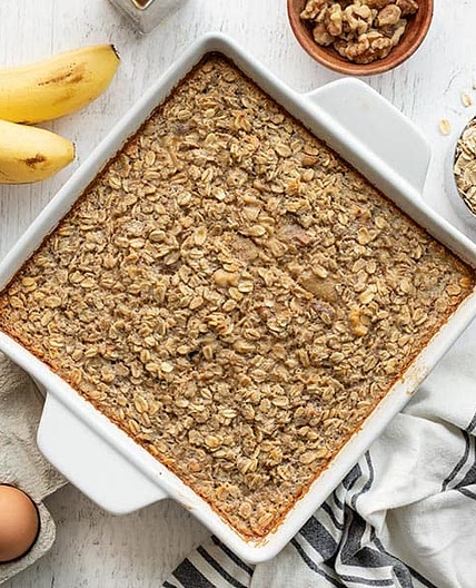 Banana Bread Baked Oatmeal