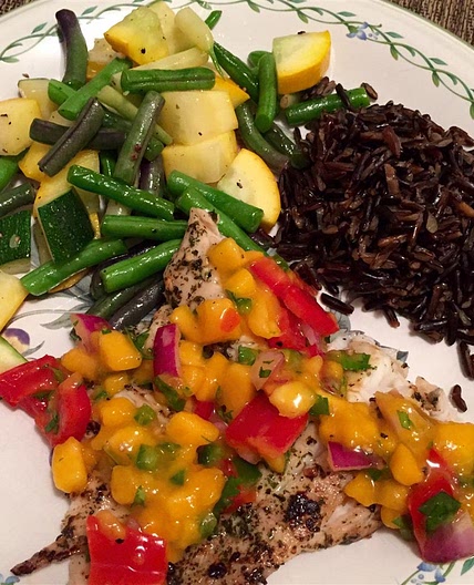 Grilled Tilapia with Mango Salsa