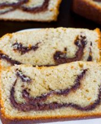 Nutella Swirl Pound Cake