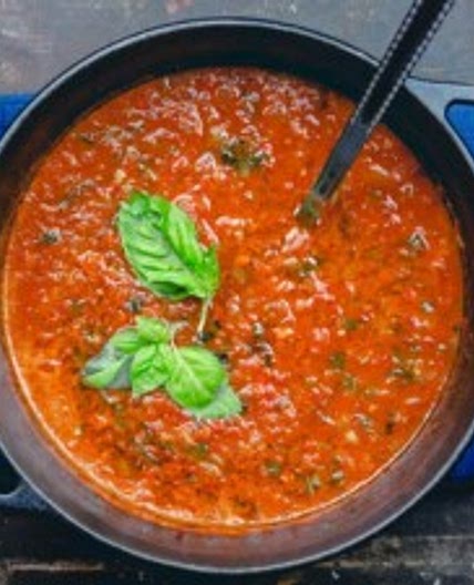 BEST Vegan Tomato Basil Soup
