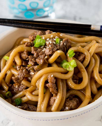Garlic Beef Noodle Bowls