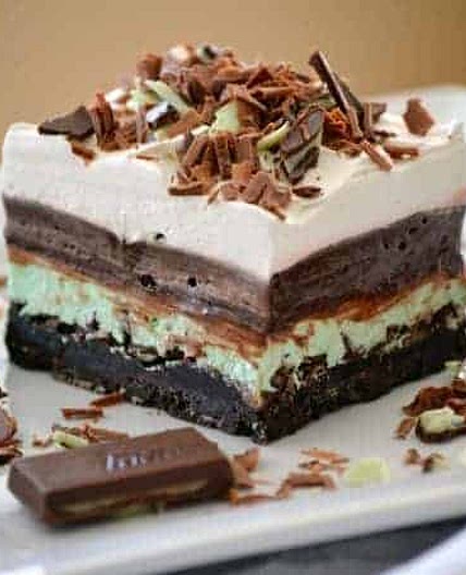 Chocolate Mint Dream Bars