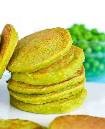 Mini Pea Pancakes
