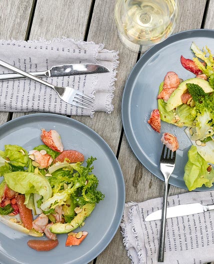Lobster Salad with Grapefruit, Avocado & Quinoa
