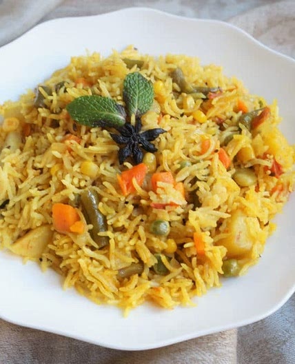Instant Pot Vegetable Rice Pulao