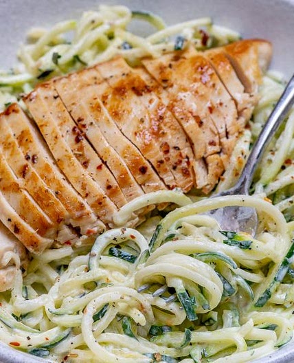 Chicken Alfredo with Zoodles