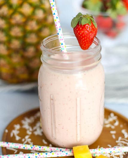 Strawberry Pina Colada Smoothie