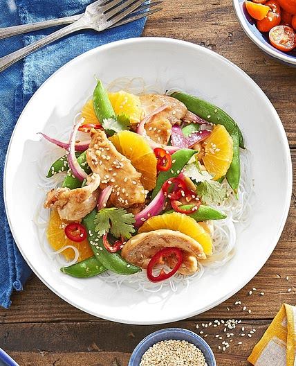 Sugar Snap, Orange, and Teriyaki Stir-Fry