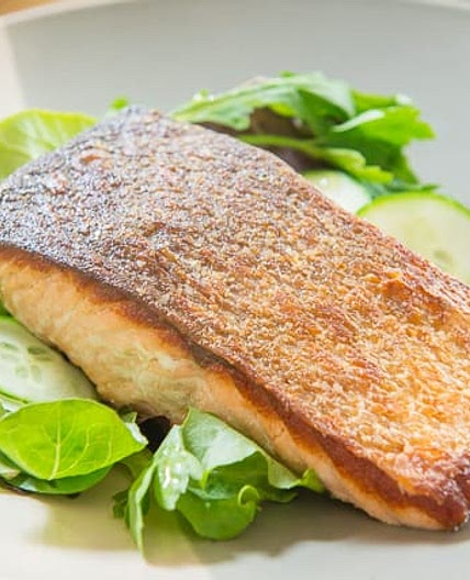 Pan Seared Salmon with Crispy Skin