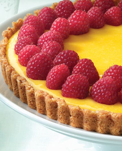 Creamy Lemon Tart with Nut Crust