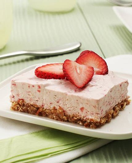 Carrés margarita aux fraises