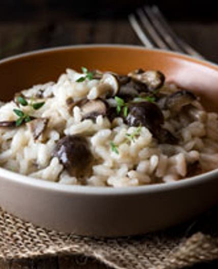 Risotto aux champignons shiitakes