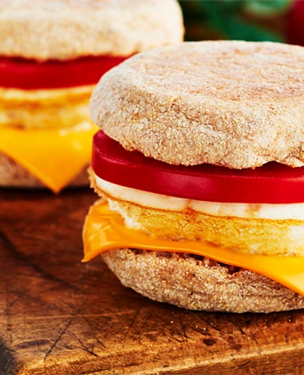 Ham, Cheese and Egg White Sandwich