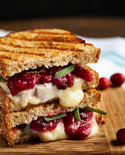 Turkey, Brie and Cranberry Mustard Panini