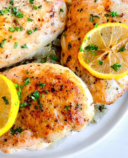 Pressure Cooker Lemon Garlic Chicken