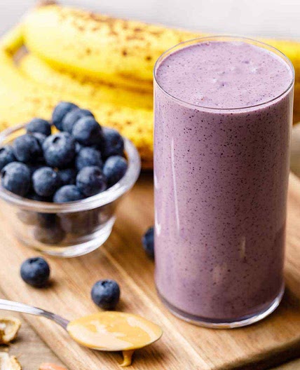 Blueberry Banana Plant Protein Smoothie 
