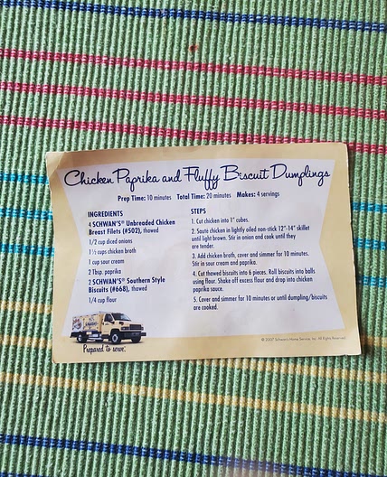 Chicken Paprika and Fluffy Biscuit dumplings