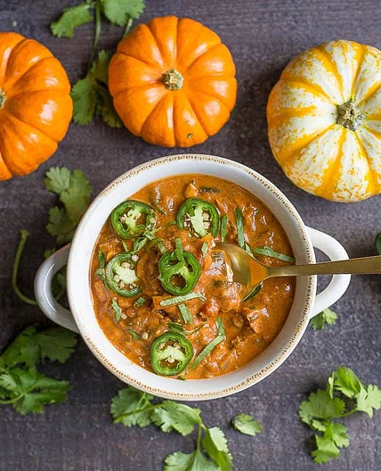 Creamy Pumpkin Chicken Chili