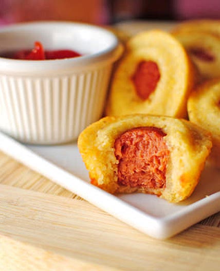 Mini Corn Dog Muffins
