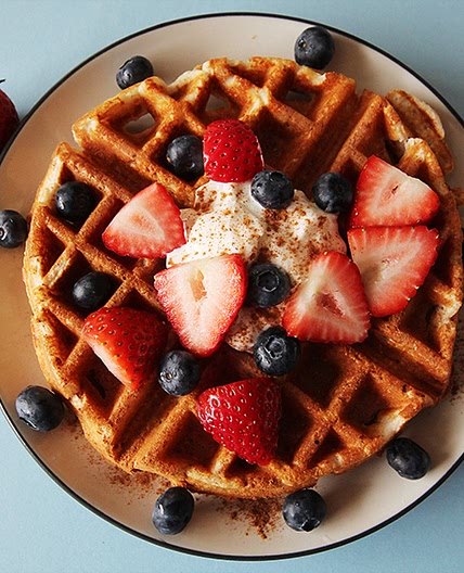 High Protein Flax Waffles