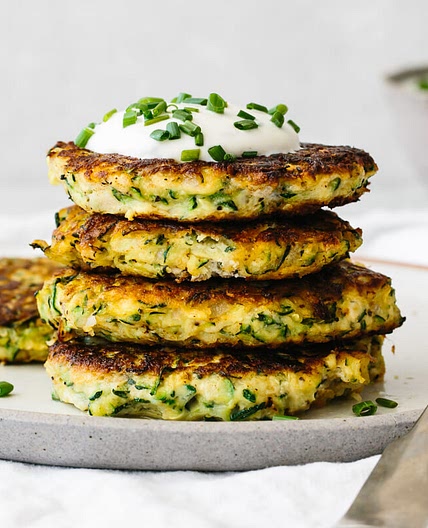 Zucchini Fritters (gluten-free, low-carb, keto)