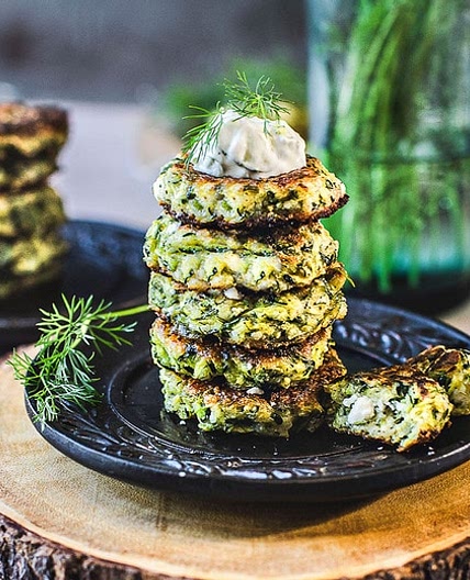 Crispy Light Zucchini Fritters!