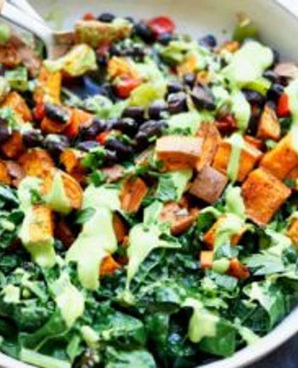 Sweet Potato Buddha Bowl With Black Beans