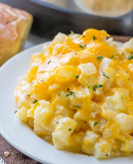 Crockpot Cheesy Potatoes
