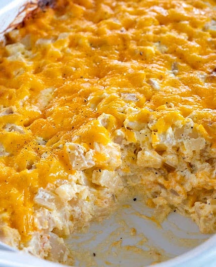 Cheesy Hash brown Bake