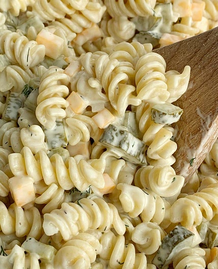 Dill Pickle Pasta Salad