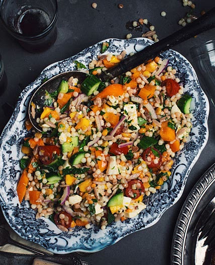 Salade de couscous israélien à la mangue