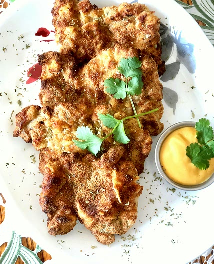 Air Fryer Chicken Thigh Schnitzel