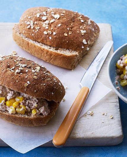 Tuna and sweetcorn sandwich