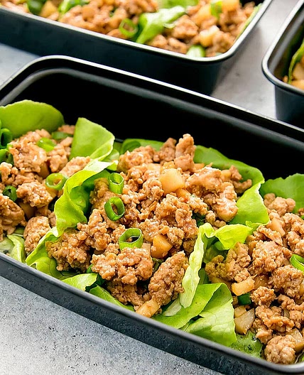 Chicken Lettuce Wraps Meal Prep