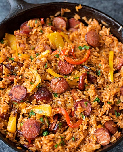 Sausage and Rice Skillet Recipe