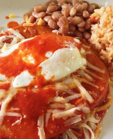 New Mexico Style Enchiladas