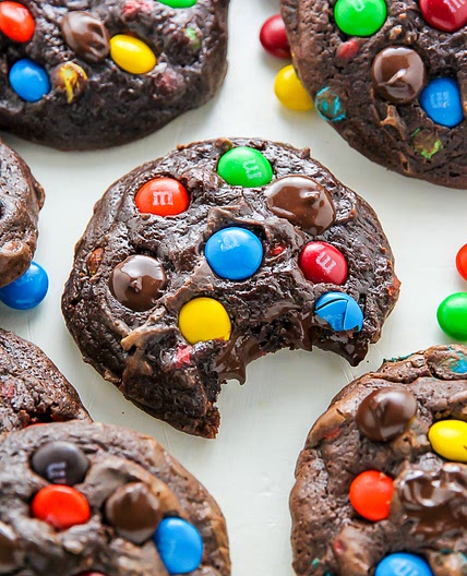 Soft Batch Chocolate M&M Cookies